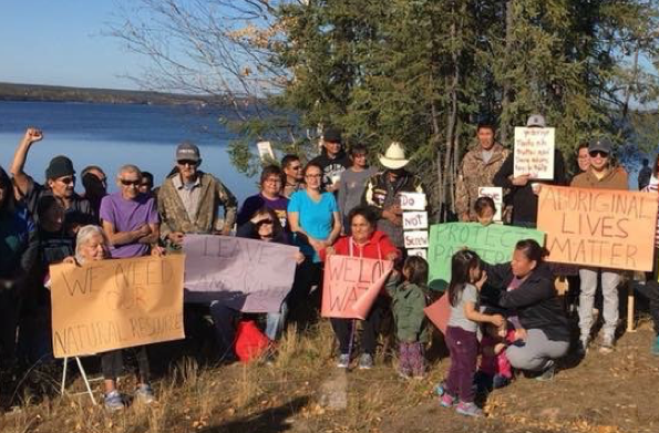 Clearwater River Dënë first Nation in La Loche, Saskatchewan, Canada. Image by Mary Ruelling