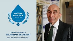 Professor Emeritus Wilfried H. Brusaert wins Stockholm Water Prize 2022