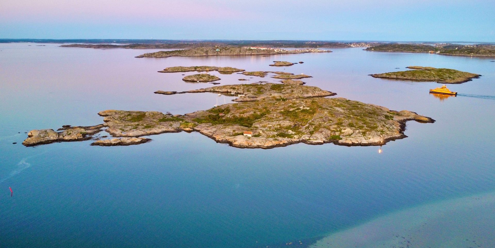 Body of water with scattered inlets