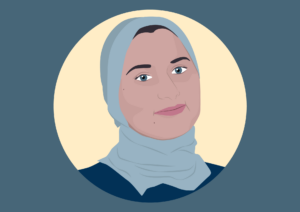 Illustration of Manal Manal Sami Alshraideh by Cecile Pillon Hue